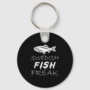 Swedish Fish Freak In The Wild Funny Key Ring
