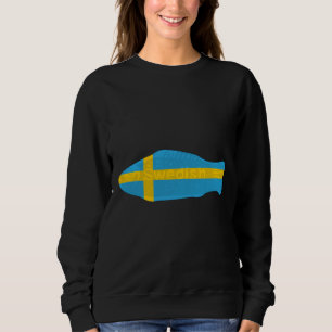 Swedish Fish In Swedish Flag Sweatshirt