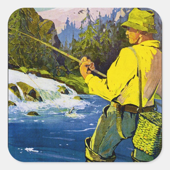 Swedish Fisherman Square Sticker (Front)