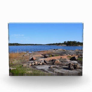 Swedish fjord photo block