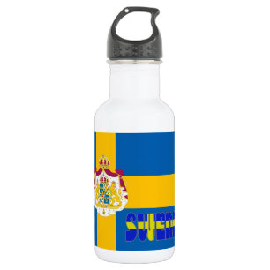 Swedish flag 532 ml water bottle