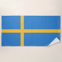 Swedish Flag Beach Towel