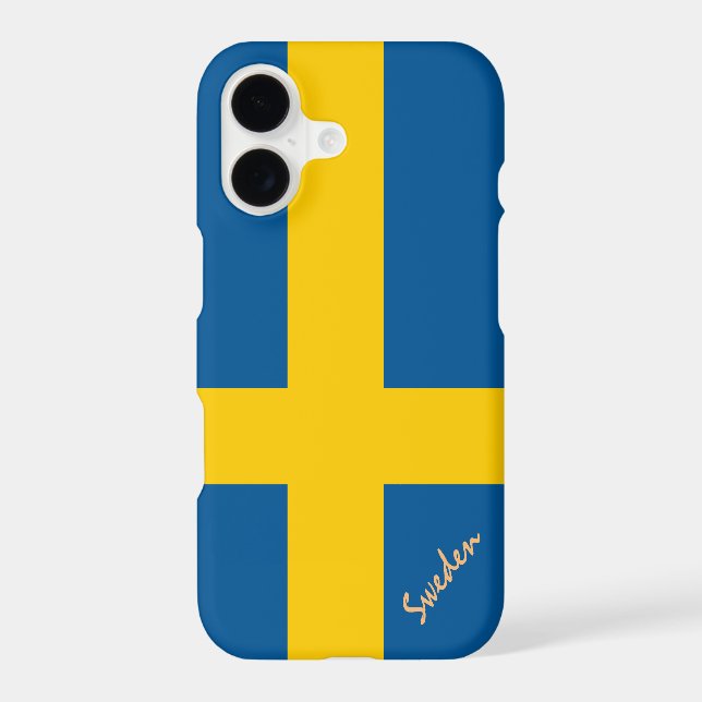 Swedish Flag Case & Sweden fashion / sports (Back)