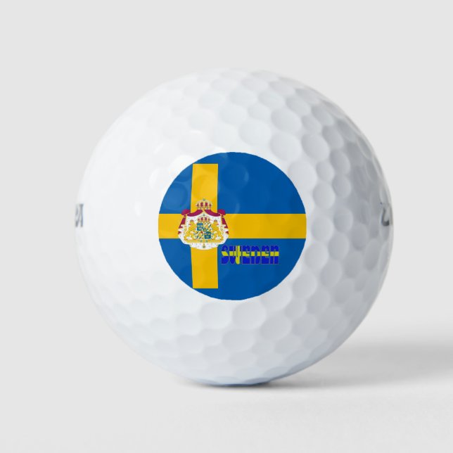 Swedish flag golf balls (Front)