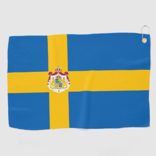 Swedish flag golf towel