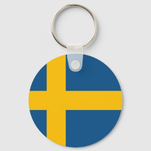 Swedish Flag Key Ring
