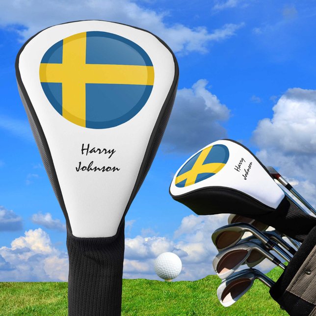 Swedish Flag & Monogrammed Golf Clubs Covers (Creator Uploaded)