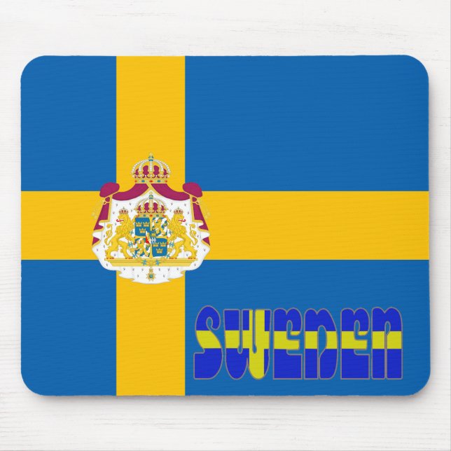 Swedish flag mouse mat (Front)
