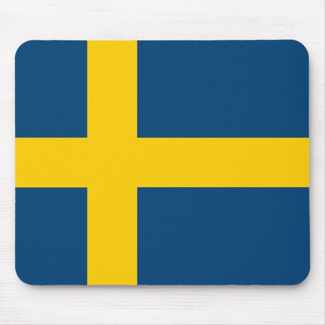 Swedish Flag Mouse Mat (Front)
