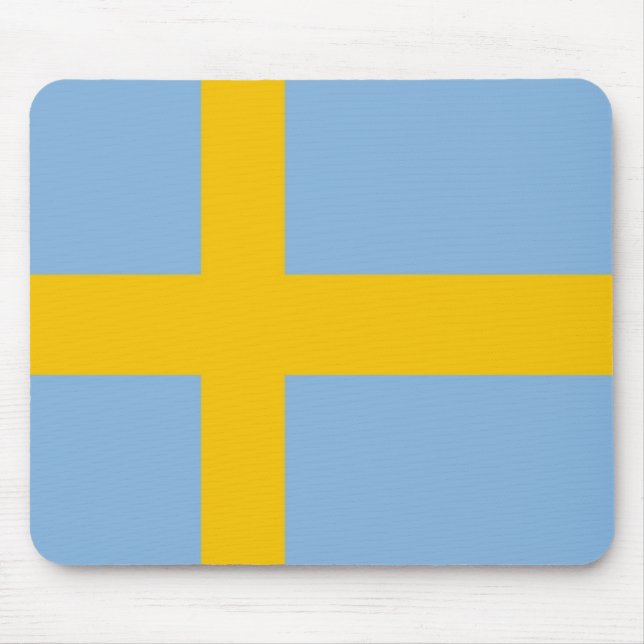 Swedish Flag mousepad (Front)