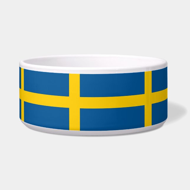 Swedish Flag Pet Bowl (Left)