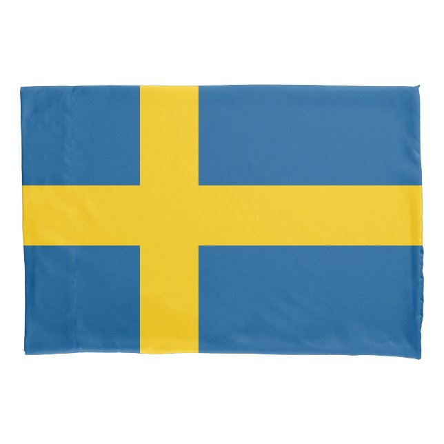 Swedish flag pillowcase sleeve for Sweden pride (Front)
