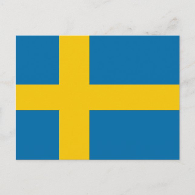 Swedish Flag Postcard (Front)