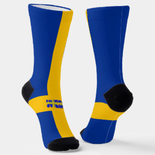 Swedish flag socks