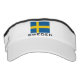Swedish flag sports sun visor cap hat (Front)
