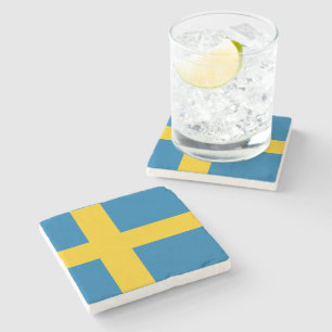 Swedish Flag Stone Coaster