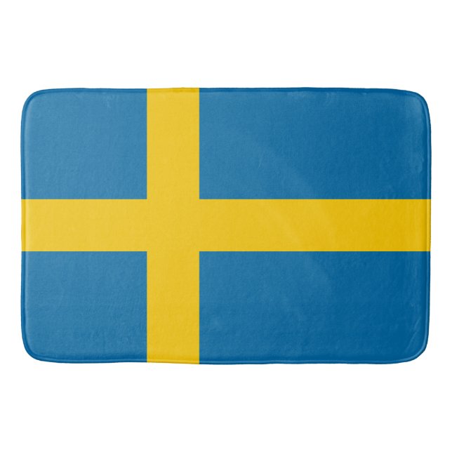 Swedish Flag (Sweden) Bath Mat (Front)
