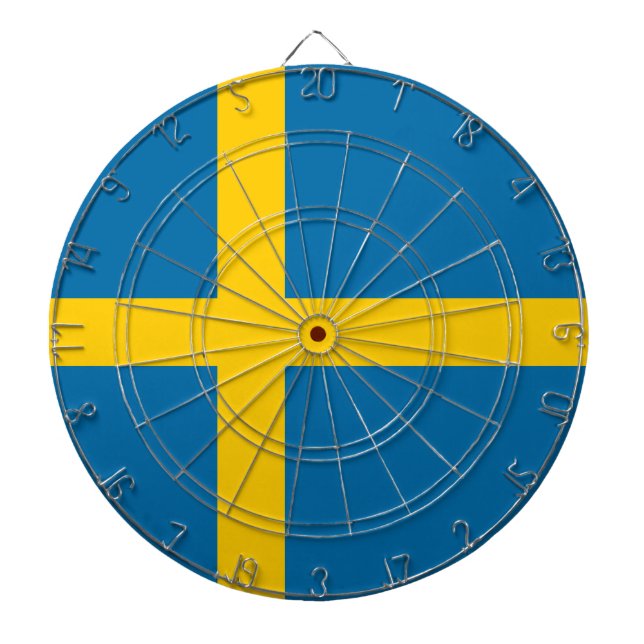 Swedish Flag (Sweden) Dartboard (Front)