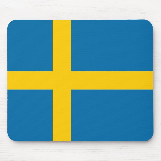Swedish Flag (Sweden) Mouse Mat (Front)