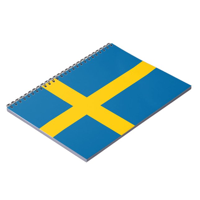 Swedish Flag (Sweden) Notebook (Left Side)