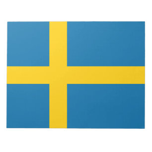 Swedish Flag (Sweden) Notepad