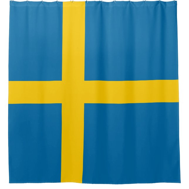 Swedish Flag (Sweden) Shower Curtain (Front)