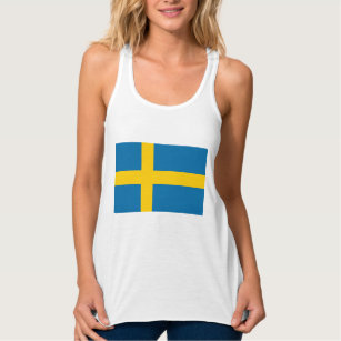 Swedish Flag (Sweden) Tank Top