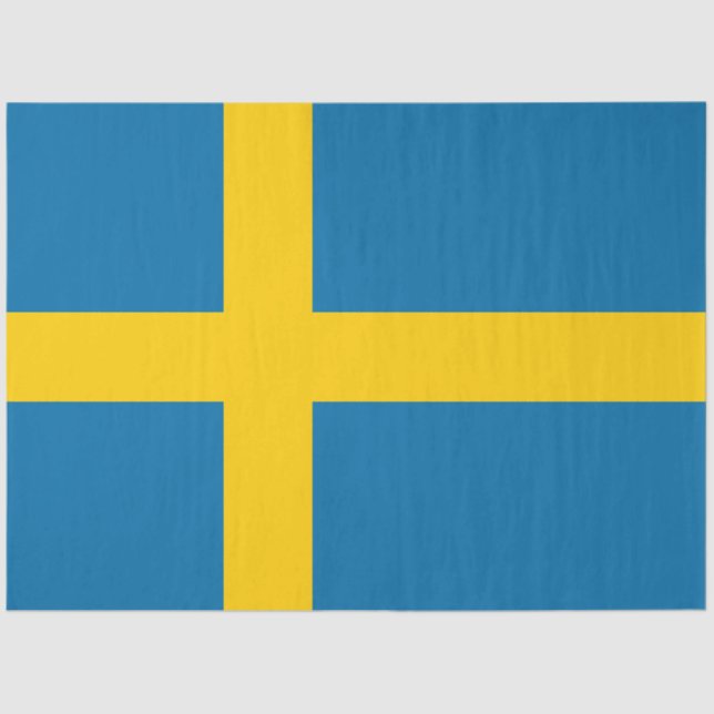 Swedish Flag (Sweden) Tissue Paper (Front)