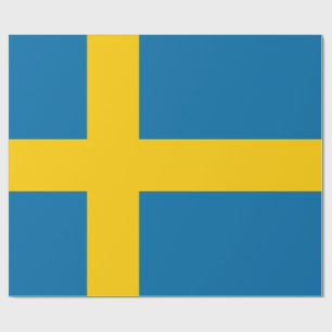Swedish Flag (Sweden) Wrapping Paper