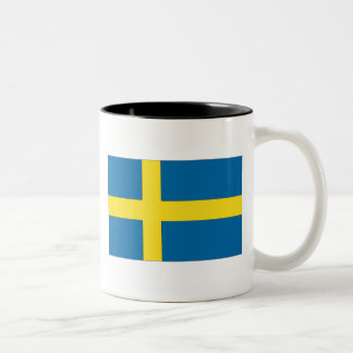 Swedish Flag Two-Tone Coffee Mug