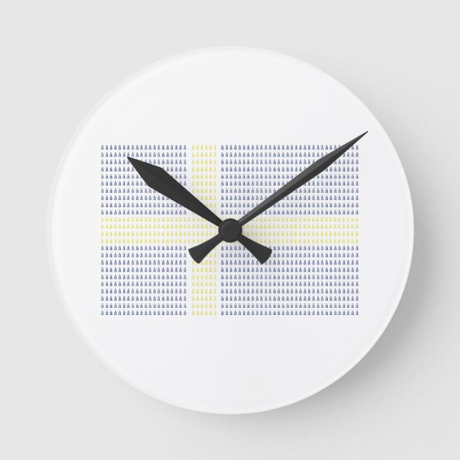 Swedish Flag w å - Clock (Front)