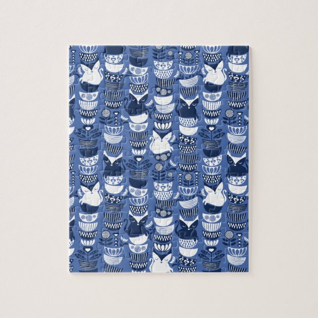 Swedish folk cats I Jigsaw Puzzle (Vertical)