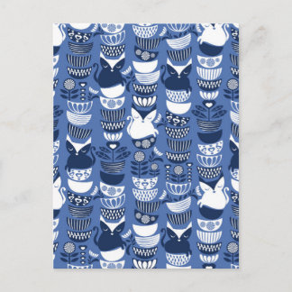 Swedish folk cats I Postcard