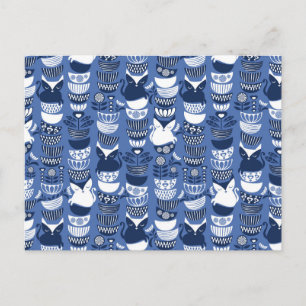 Swedish folk cats I Postcard