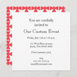 Swedish Freemasons Cross Invitation