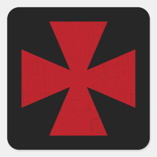 Swedish Freemasons Cross Square Sticker