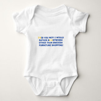 Swedish Furniture Shopping Baby Bodysuit