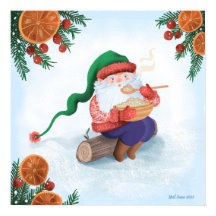 Swedish Gnome Jultomten | Art Print