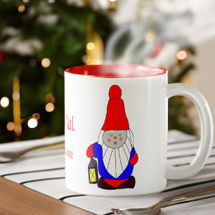 Swedish Gnome Tomten Two-Tone Coffee Mug