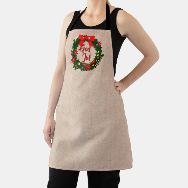 Swedish God jul ballong Apron (Insitu)