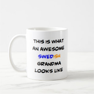 swedish grandma, awesome coffee mug