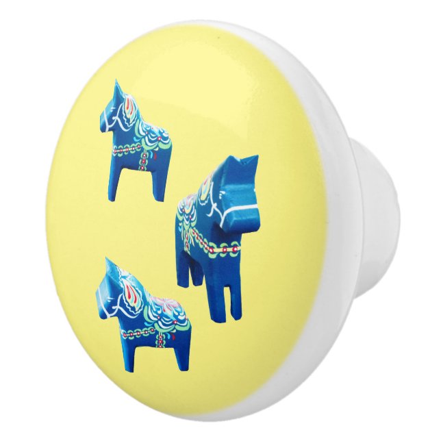 Swedish Horses Ceramic knob (Right)