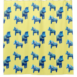 Swedish Horses Shower Curtain