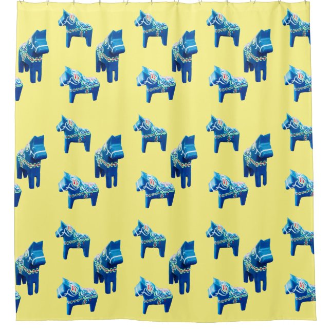Swedish Horses Shower Curtain (Front)