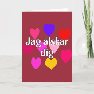 Swedish – I love you Card