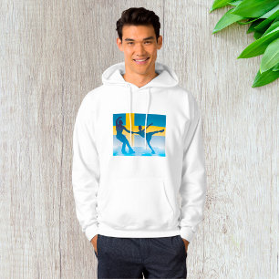 Swedish Ice Skating Duo Silhouette Hoodie