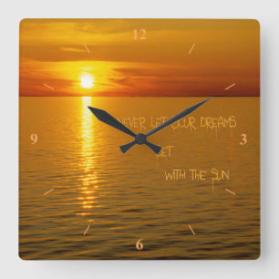Swedish Islands Dream. Square Wall Clock