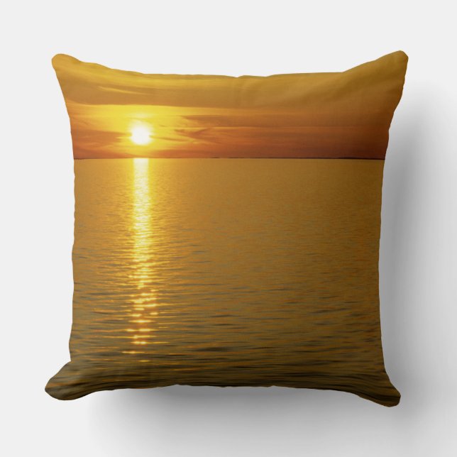Swedish Islands Sunset. Cushion (Front)