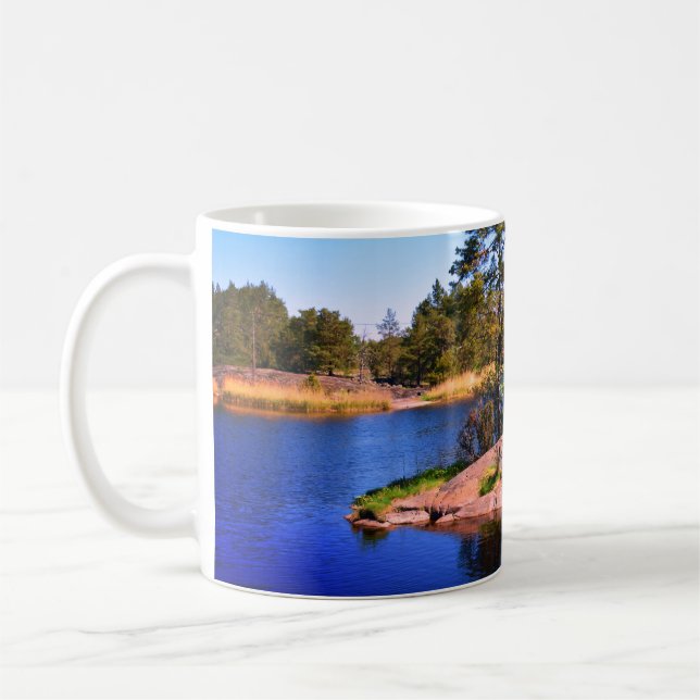 swedish  landscap, photo coffee mug (Left)