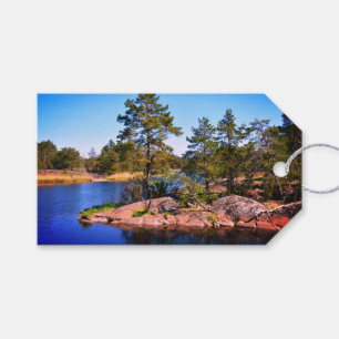 swedish landscap, photo,Personalised Gift Tags